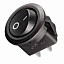 Выкл клавишный КРУГЛ 250В 6А ON-OFF 2с черный RWB-212 SC-214 MIRS-102-8 Rexant 36-2550