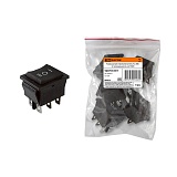 Клавишный перекл 3 полож YL-206 черный 2з+2з TDM SQ0703-0017